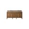 James Martin Vanities Brittany 72in Double Vanity, Saddle Brown w/ 3 CM Eternal Jasmine Pearl Quartz Top 650-V72-SBR-3EJP - alternate 1